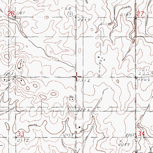 Topographic Map of Miller School (historical), IL