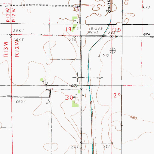 Topographic Map of Miller School, IL