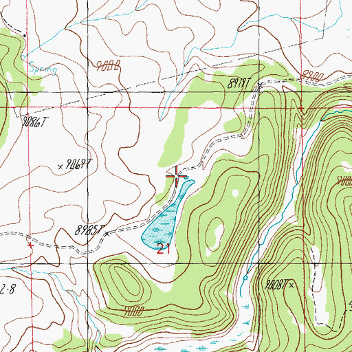 Topographic Map of Mandan Tank, AZ