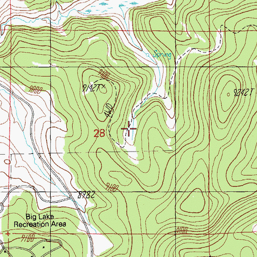 Topographic Map of Corner Tank, AZ
