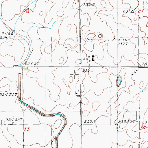 Topographic Map of Minch School (historical), IL