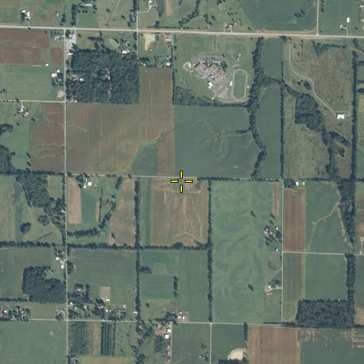 Aerial/Satellite Image of Mitchell Cemetery, IL