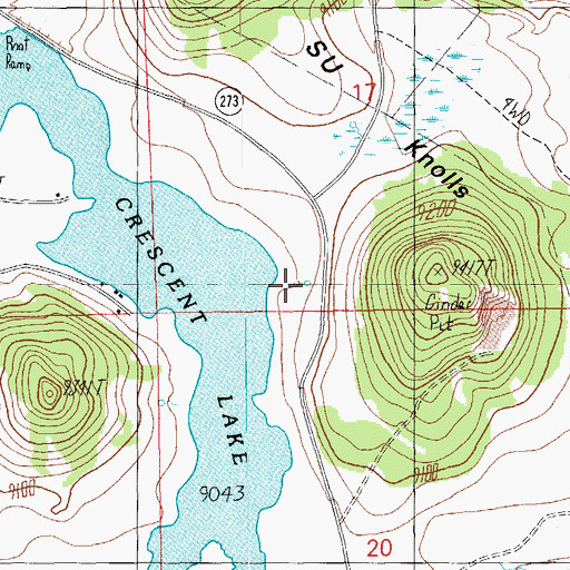 Topographic Map of SU Knolls Spring, AZ