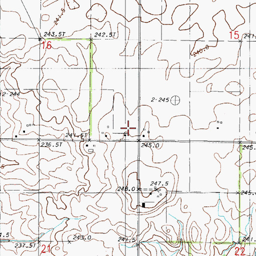 Topographic Map of Moffett School, IL