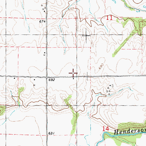 Topographic Map of Mohler School (historical), IL