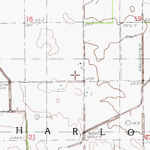 Topographic Map of Monahan School (historical), IL