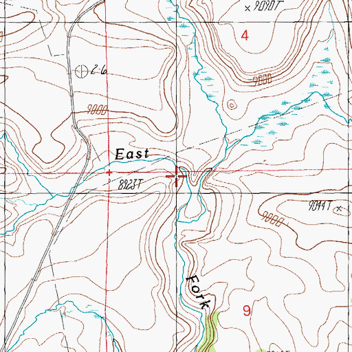 Topographic Map of Rock Spring, AZ