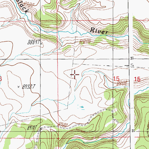 Topographic Map of Ruth Tank, AZ