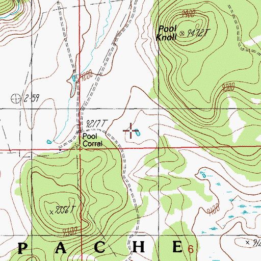 Topographic Map of Blade Tank, AZ