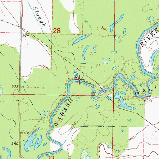 Topographic Map of Moore Pond Slough, IL