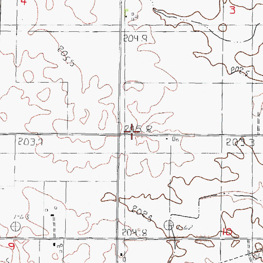 Topographic Map of Moore School (historical), IL