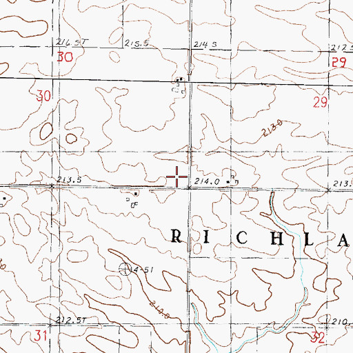 Topographic Map of Moore School (historical), IL
