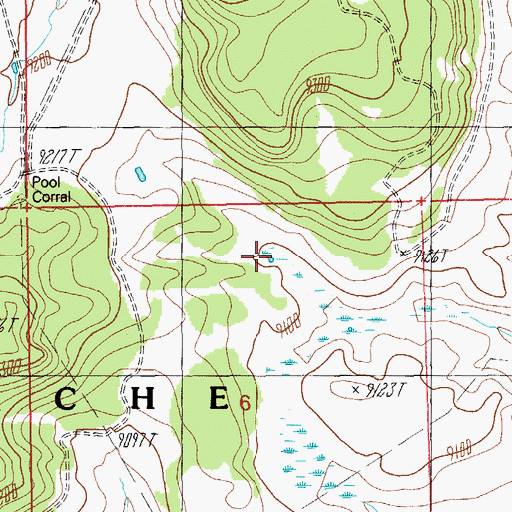 Topographic Map of Pool Knoll Tank, AZ