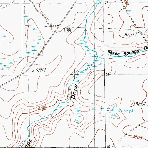 Topographic Map of Mud Tank, AZ