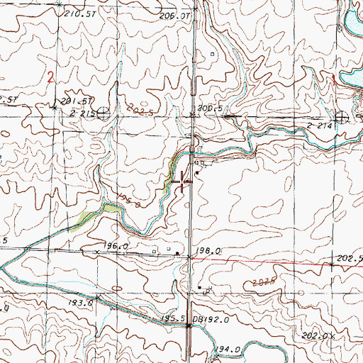 Topographic Map of Morgan School (historical), IL