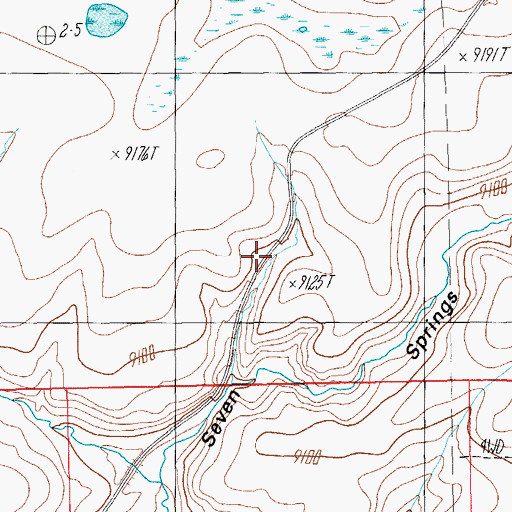 Topographic Map of Seventy-Three Tank, AZ