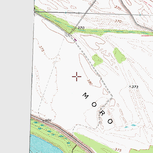Topographic Map of Moro Island, IL