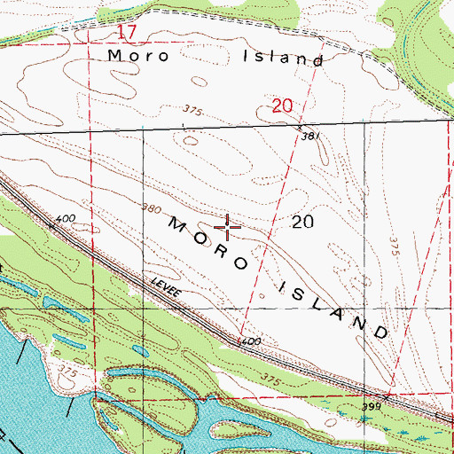 Topographic Map of Moro School, IL
