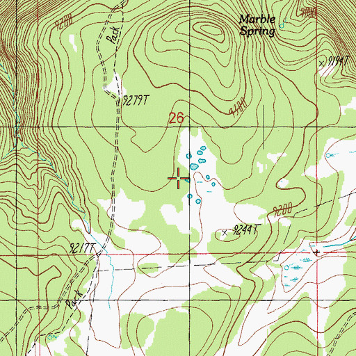 Topographic Map of Upper Tank, AZ