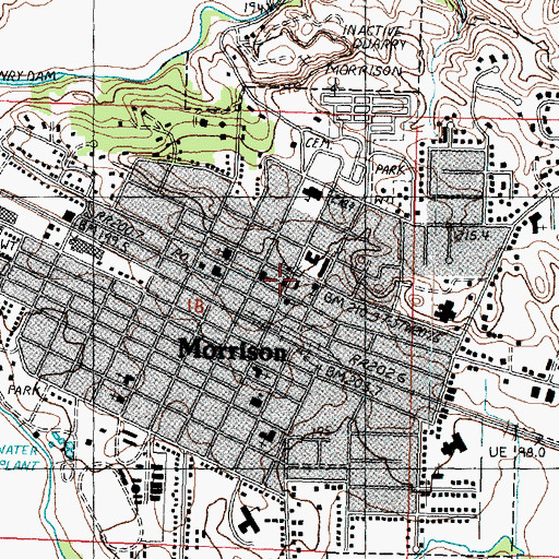 Topographic Map of Morrison, IL