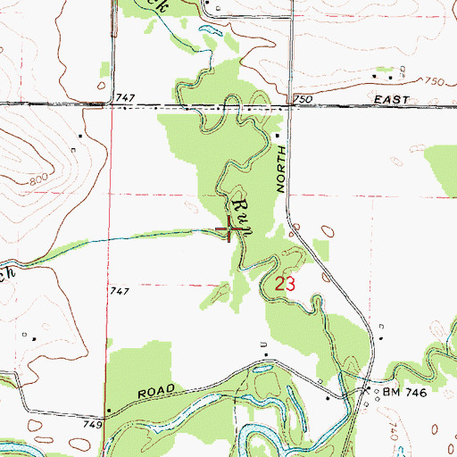 Topographic Map of Morrison Spring Branch, IL