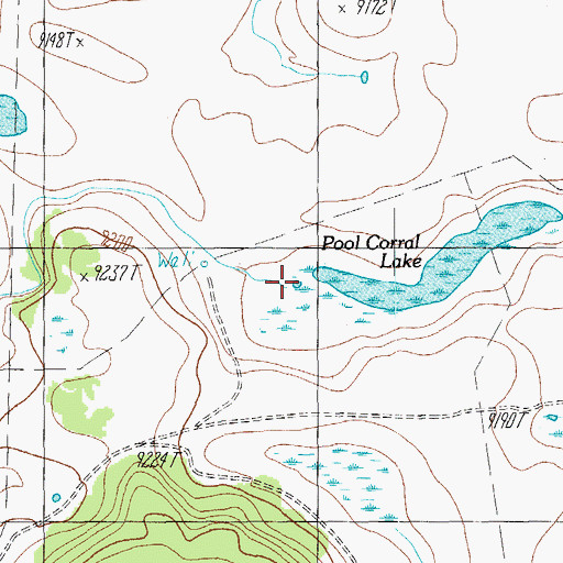 Topographic Map of Pool Corral Lake Tank, AZ