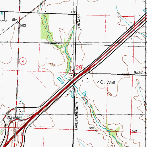 Topographic Map of Moultonville School (historical), IL