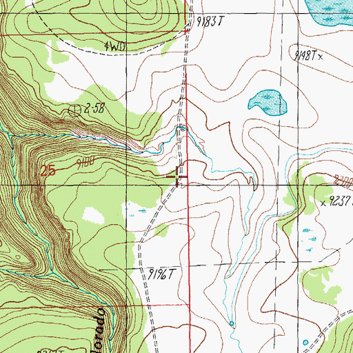 Topographic Map of Pasture Tank, AZ