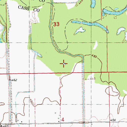Topographic Map of Mound Lake, IL