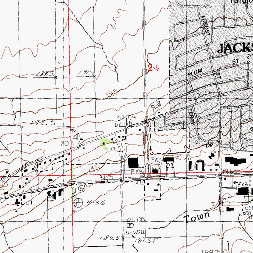 Topographic Map of Mound School, IL