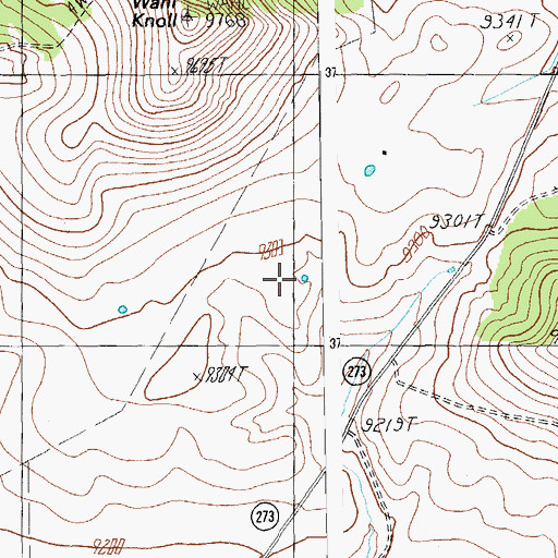 Topographic Map of Rudd Knoll Pit, AZ