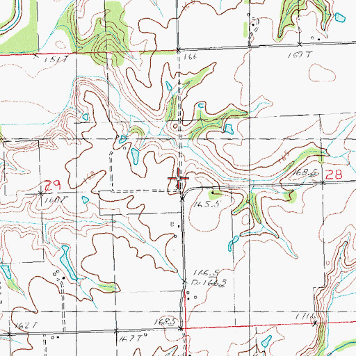 Topographic Map of Mount Airy School (historical), IL