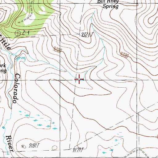Topographic Map of BC Tank Number 1, AZ