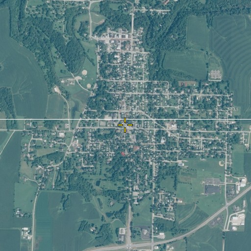 Aerial/Satellite Image of Mount Carroll, IL