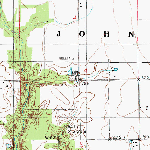 Topographic Map of Mount Church, IL