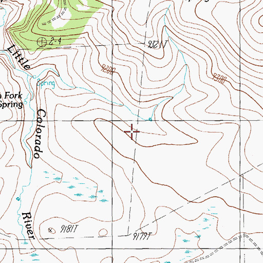 Topographic Map of Fence Tank, AZ