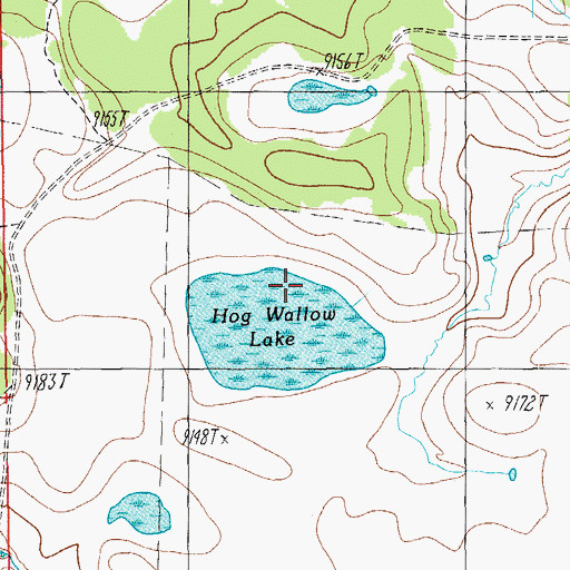 Topographic Map of North Hog Wallow Tank, AZ