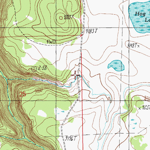 Topographic Map of Pothole Tank, AZ
