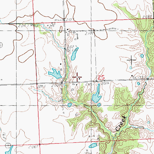 Topographic Map of Mount Moriah School (historical), IL
