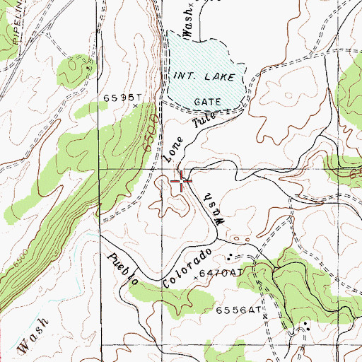 Topographic Map of Kinlichee Creek, AZ
