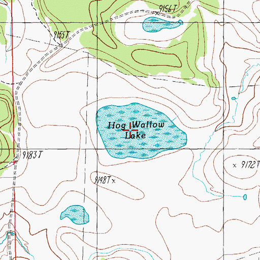 Topographic Map of South Hog Wallow Tank, AZ
