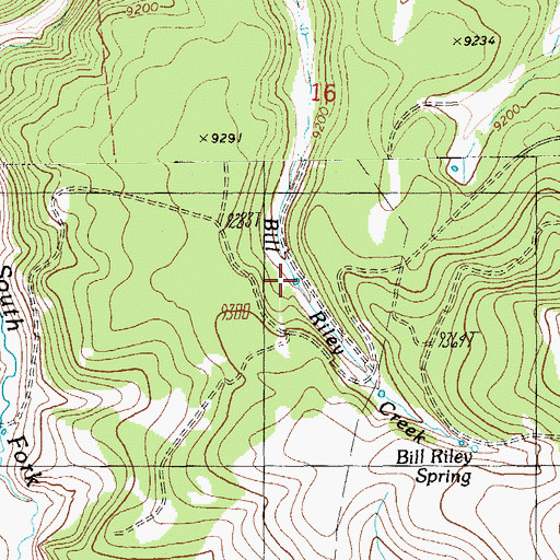 Topographic Map of Riley Canyon Tank, AZ