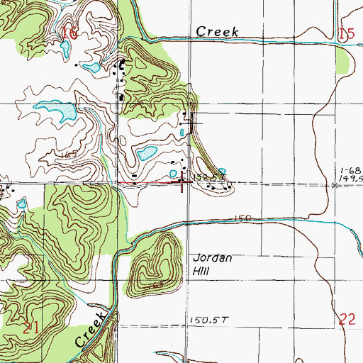 Topographic Map of Mount Olive School (historical), IL