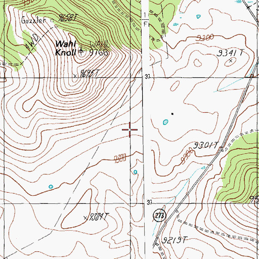 Topographic Map of Half Tank, AZ