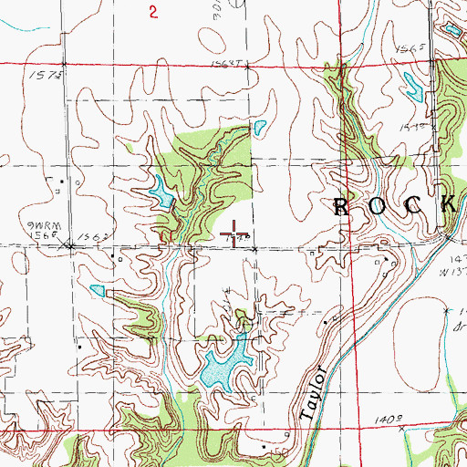 Topographic Map of Mount Pleasant School (historical), IL