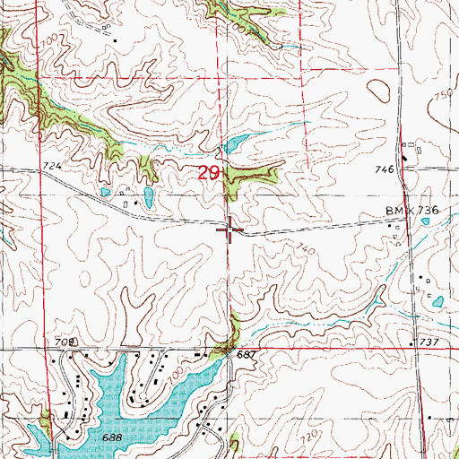 Topographic Map of Mount Pleasant School (historical), IL