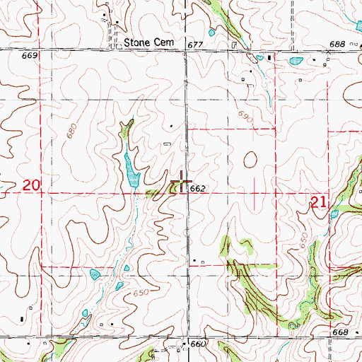 Topographic Map of Mount Pleasant School (historical), IL