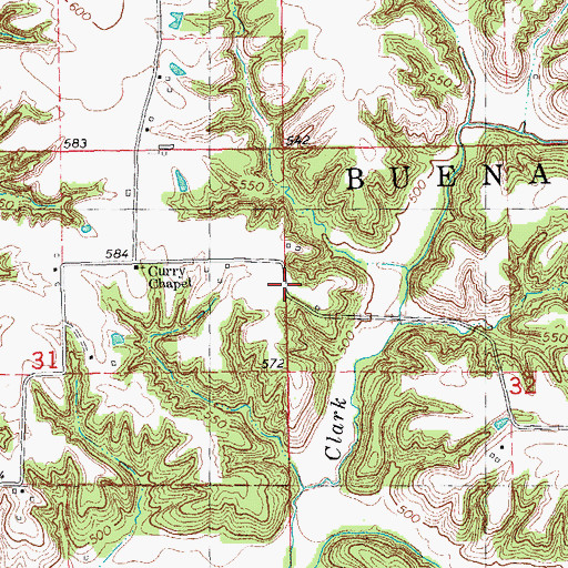 Topographic Map of Mount Pleasant School (historical), IL