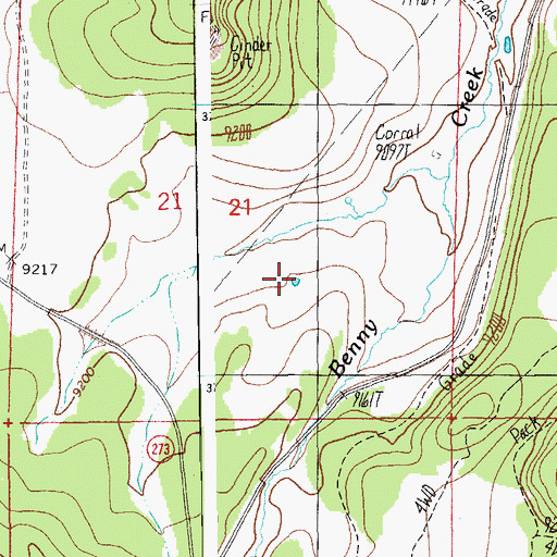 Topographic Map of Horse Corral Tank, AZ