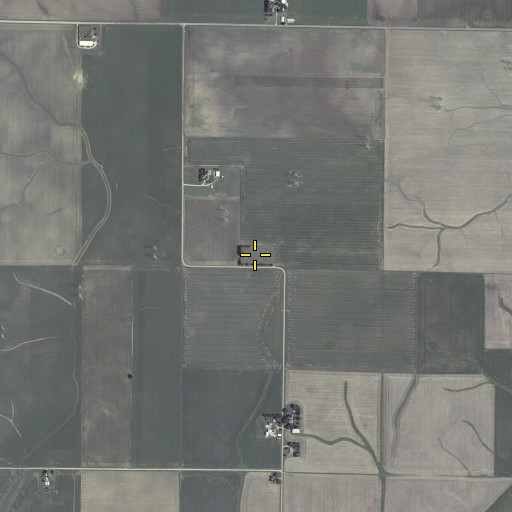 Aerial/Satellite Image of Mount Zion Cemetery, IL